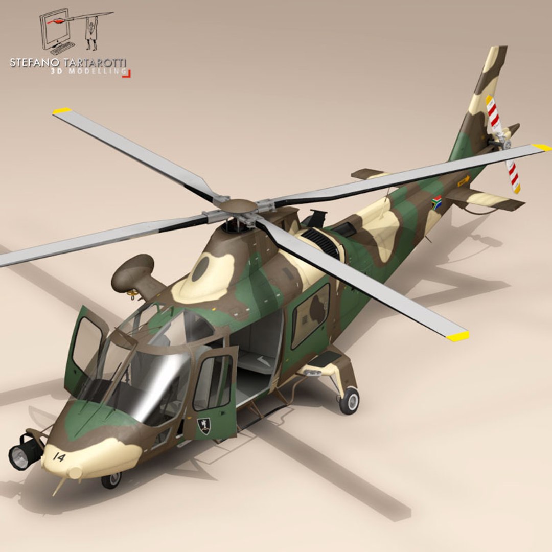 Aw109luh South Africa Aw109 3d Model