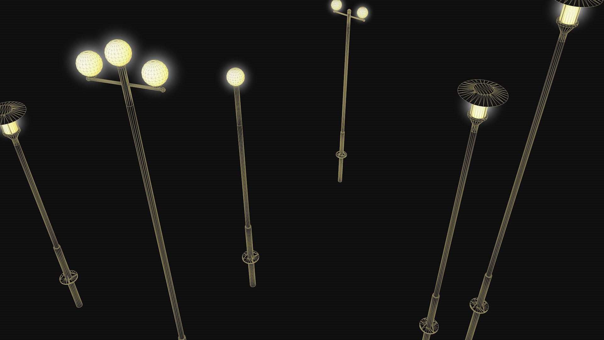 3D Street Lights - TurboSquid 2299738