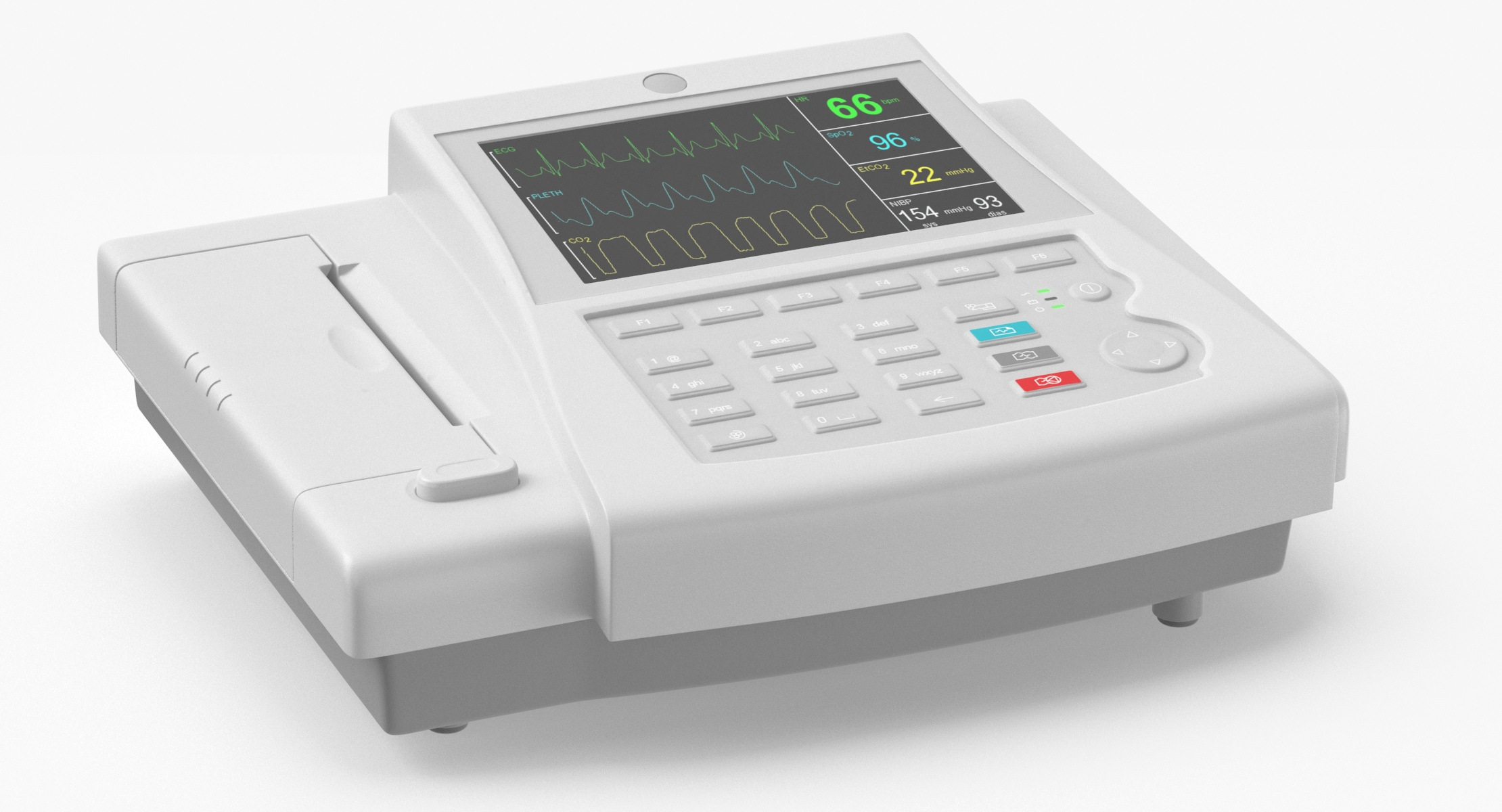 3D ekg machine turned model - TurboSquid 1700780