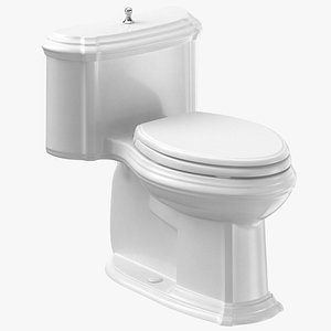 classical toilet closed 3D model