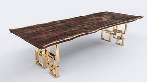 3D Squares Dining Table model