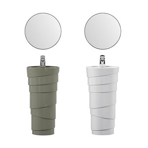 Quebec Solid Surface Pedestal Sink model