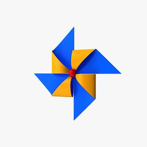 3D Pinwheel Cartoon model