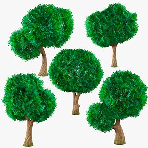 stylized trees