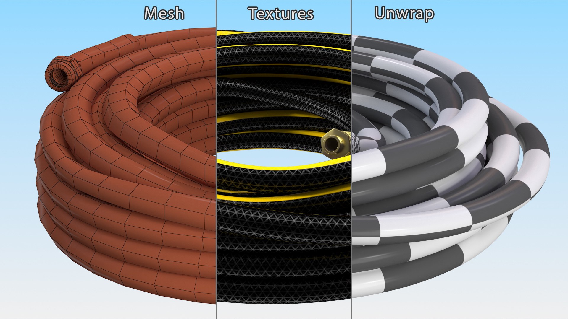 3D Black Garden Hose https://p.turbosquid.com/ts-thumb/FK/na85ke/VP/blackgardenhosemb3dmodel012/jpg/1660692346/1920x1080/fit_q87/34918bbbc95a12e6e3e4fa99f6cd6b9c7e805082/blackgardenhosemb3dmodel012.jpg