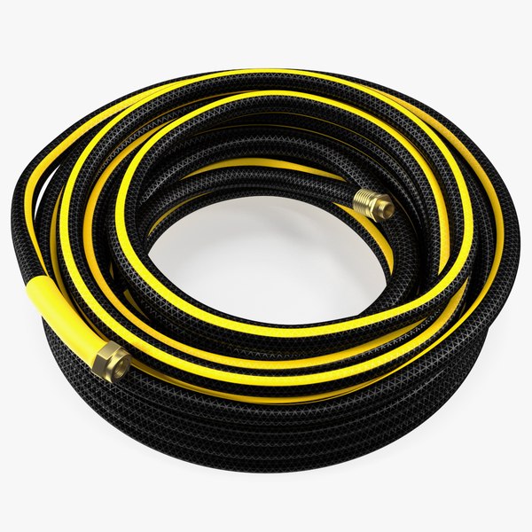 3D Black Garden Hose