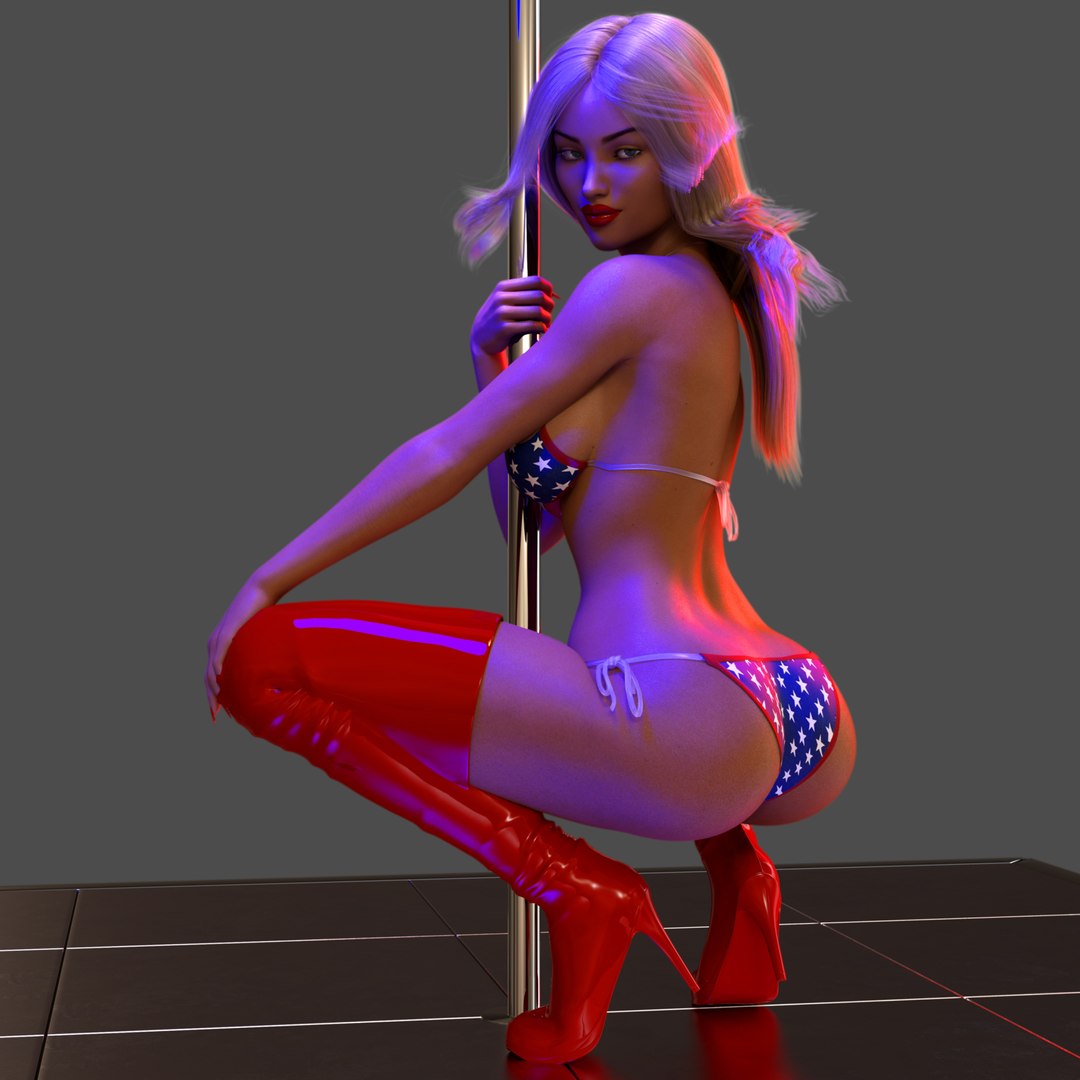 1080px x 1080px - Stripper Pole Dancer 3D model - TurboSquid 1906058
