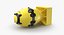 Amarelo da bomba nuclear do homem gordo