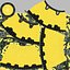 Amarelo da bomba nuclear do homem gordo