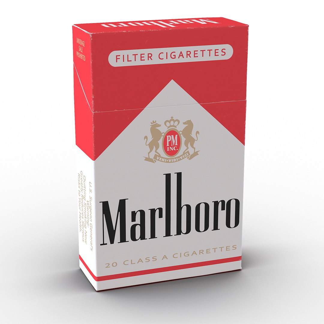 3ds Closed Cigarettes Pack Marlboro