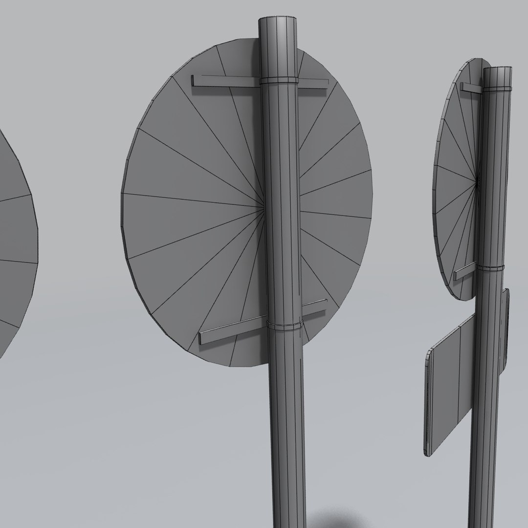 3d speed signs model