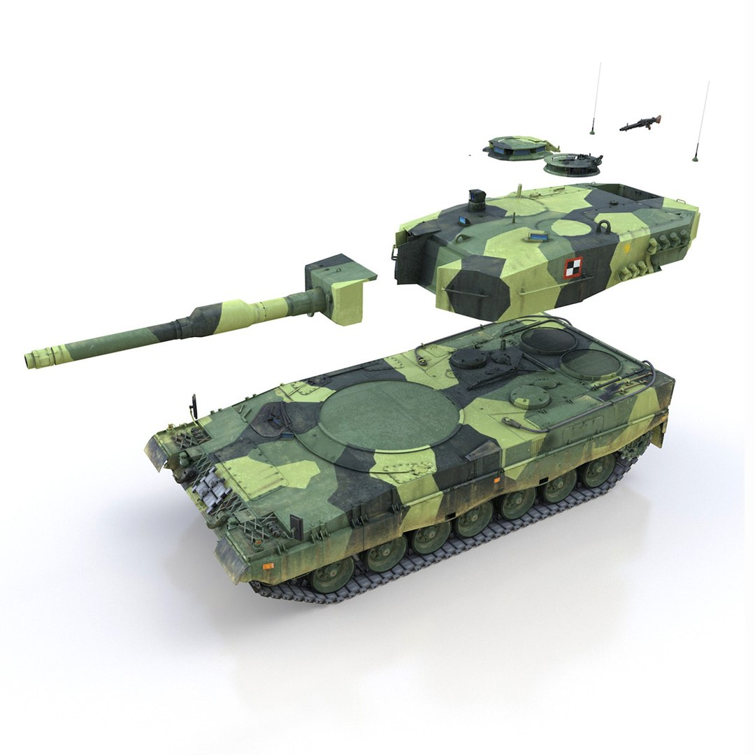 3d - 2 Battle Tank Model