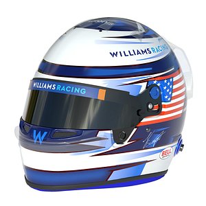 3D F1 Logan Sargent Helmet 2023