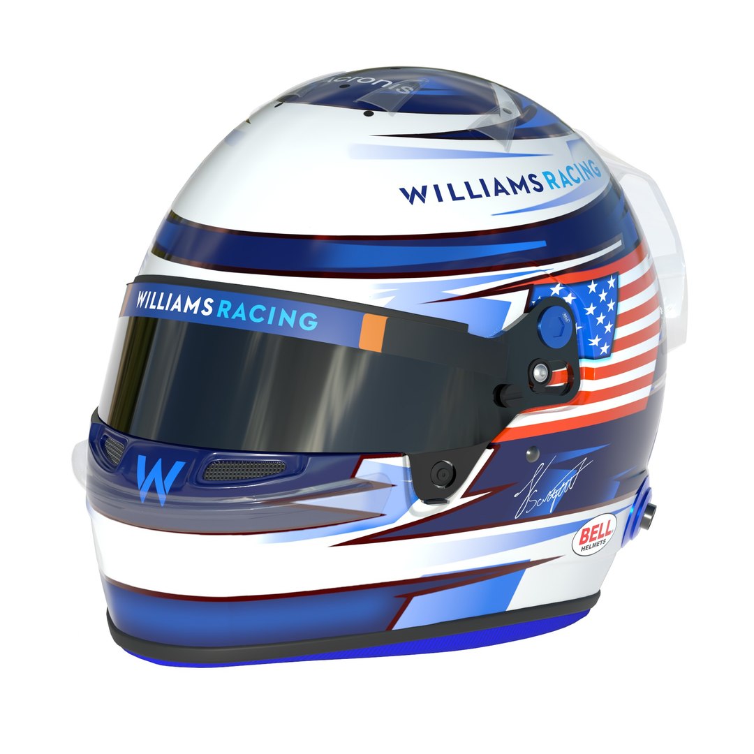 3D F1 Logan Sargent Helmet 2023 - TurboSquid 2143782