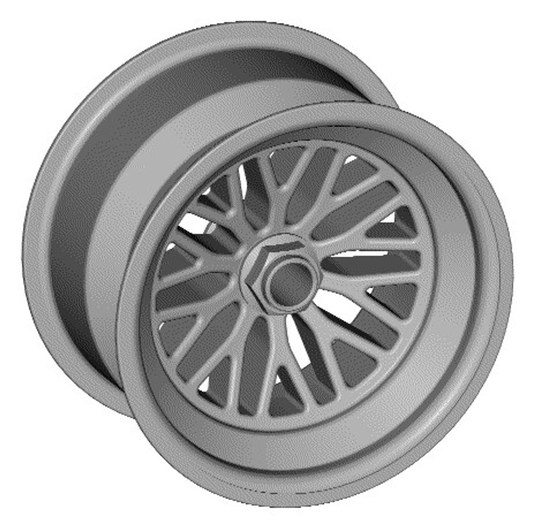 3d Model Race Wheel