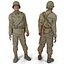 American WWII Infantry Soldier Rigged
