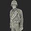 American WWII Infantry Soldier Rigged
