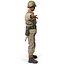 American WWII Infantry Soldier Rigged