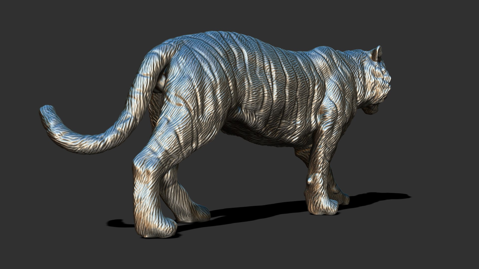 Tiger walking model - TurboSquid 1814840