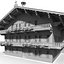 3d model of tyrol farmhouse