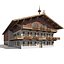 3d model of tyrol farmhouse