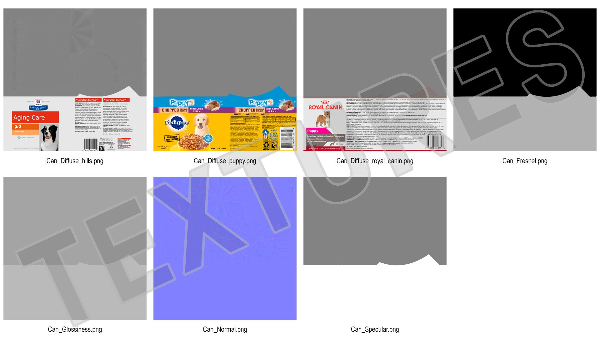 Canned Dog Food 3D https://p.turbosquid.com/ts-thumb/FL/8f3YeJ/Kw/canneddogfoodc4dmodel049/jpg/1688857022/1920x1080/fit_q87/de9ab0af753f473ad9db6eb0915d7a6e1de5f9c7/canneddogfoodc4dmodel049.jpg