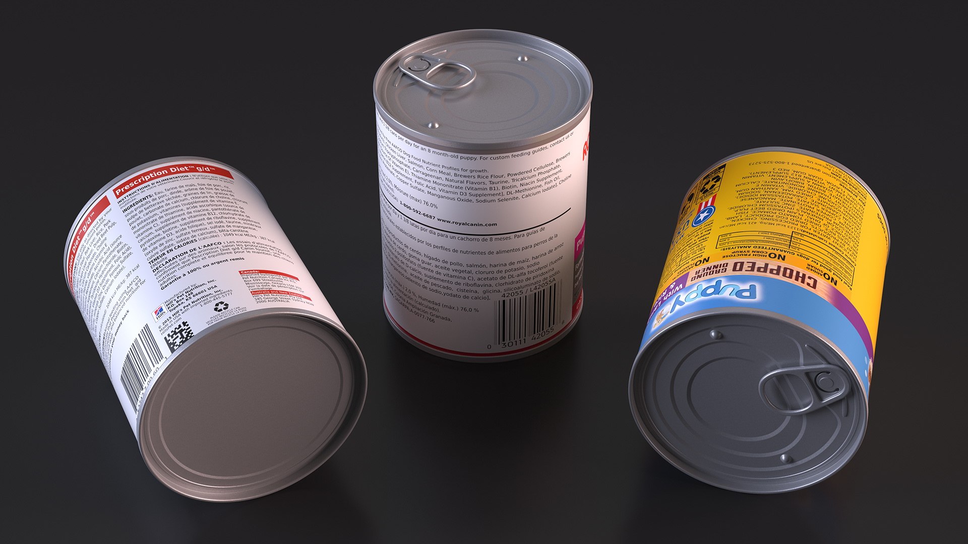 Canned Dog Food 3D https://p.turbosquid.com/ts-thumb/FL/8f3YeJ/Pg/canneddogfoodc4dmodel039/jpg/1688856981/1920x1080/fit_q87/8cb17486b90f3e8e53b1e3a6842dd220477c622f/canneddogfoodc4dmodel039.jpg