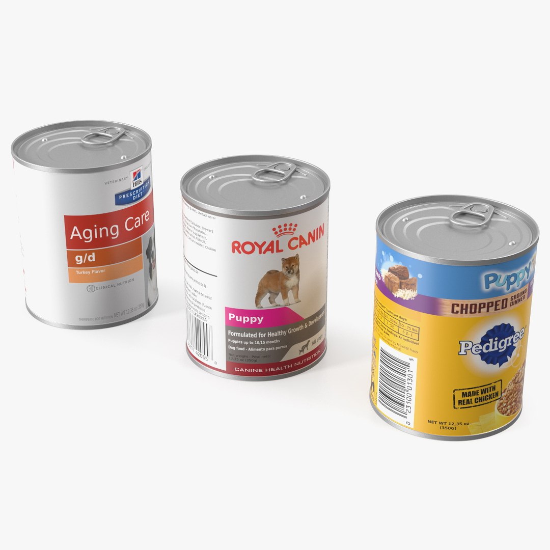 Canned Dog Food 3D model preview