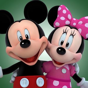 3d model of mickey minnie mouse