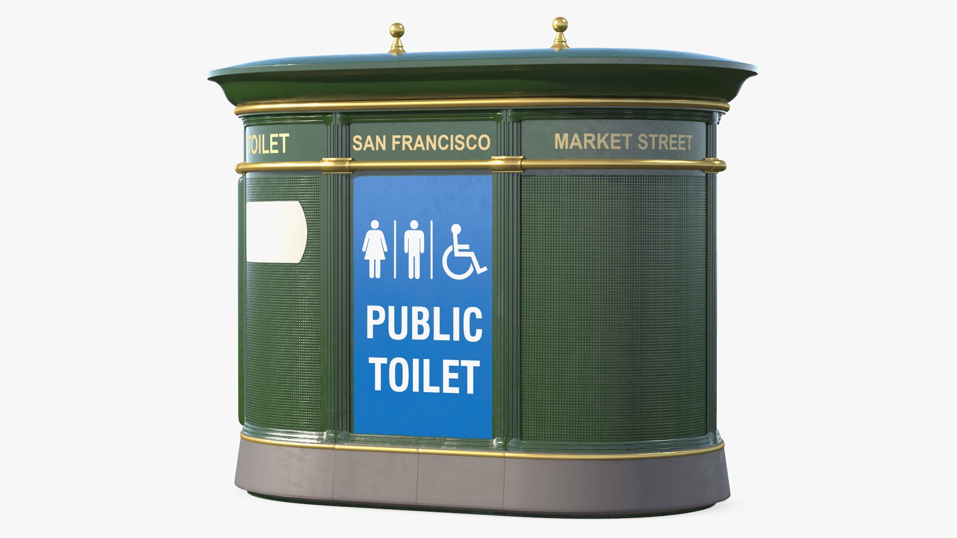 San Francisco Public Toilet 3D model preview
