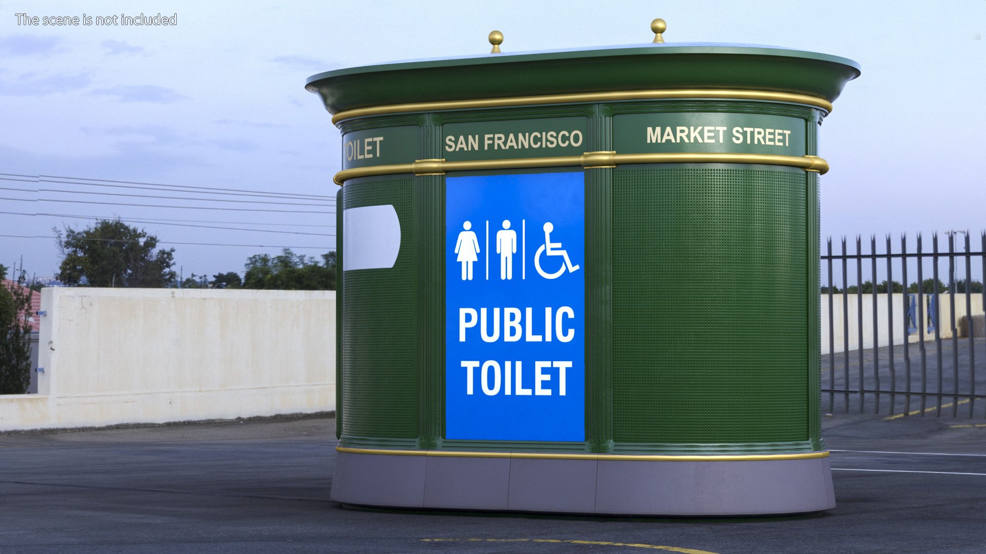 3D Model San Francisco Public Toilet TurboSquid 2044801