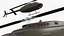 Bell 206 JetRanger Helicopter Italian Army Green Rigged for Cinema 4D 3D