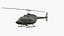 Bell 206 JetRanger Helicopter Italian Army Green Rigged for Cinema 4D 3D