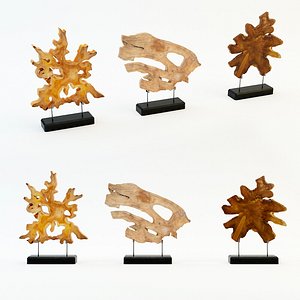 Art wood decor set