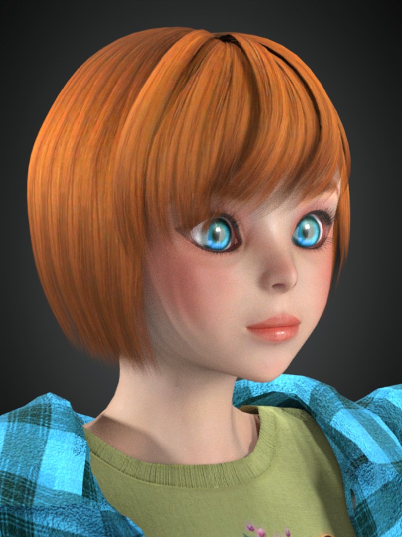 Modelo 3d Cartoon Girl Vina Rigged 3d Model Turbosquid 2108760