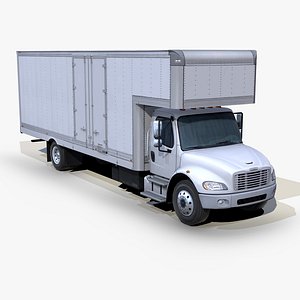 Freightliner Business Class M2 106 2002 Box truck s02 3D model