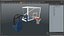 Professioneller Basketballkorbständer