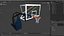Professioneller Basketballkorbständer