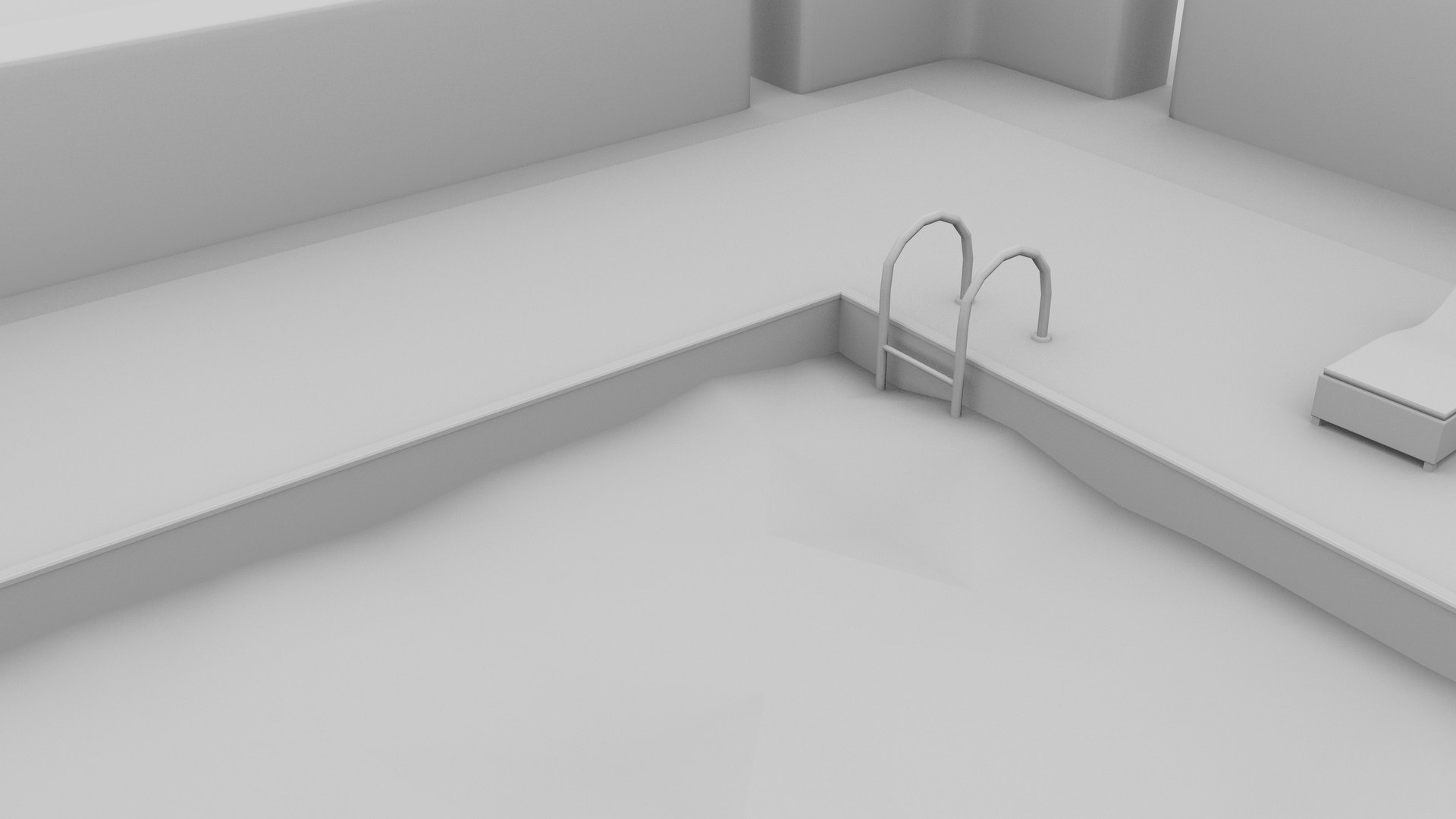 3d Model Pool Scene