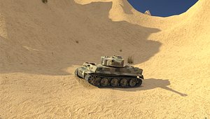 3D model german tiger tank