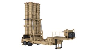 Israels Arrow-3 Missile Defense System 3D model