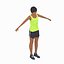 Back Stretch Exercise Woman Animation
