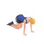 Back Stretch Exercise Woman Animation