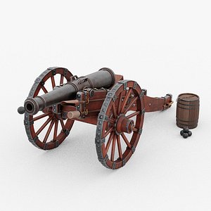 3D O Kit 01 Cannon Kit 01 of 05 iron buccaneer cannon