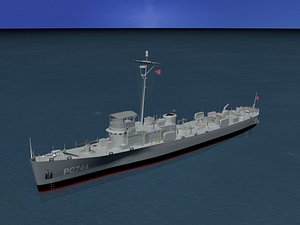 3d pcs submarine chasers model