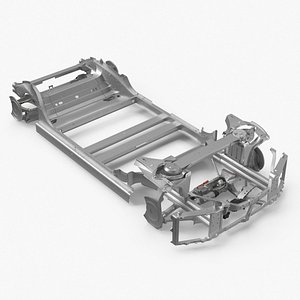 Modular Automotive Frame Without Suspension 3D model