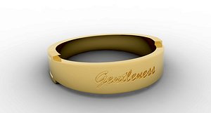 3D model Gentleness Ring Female Gold