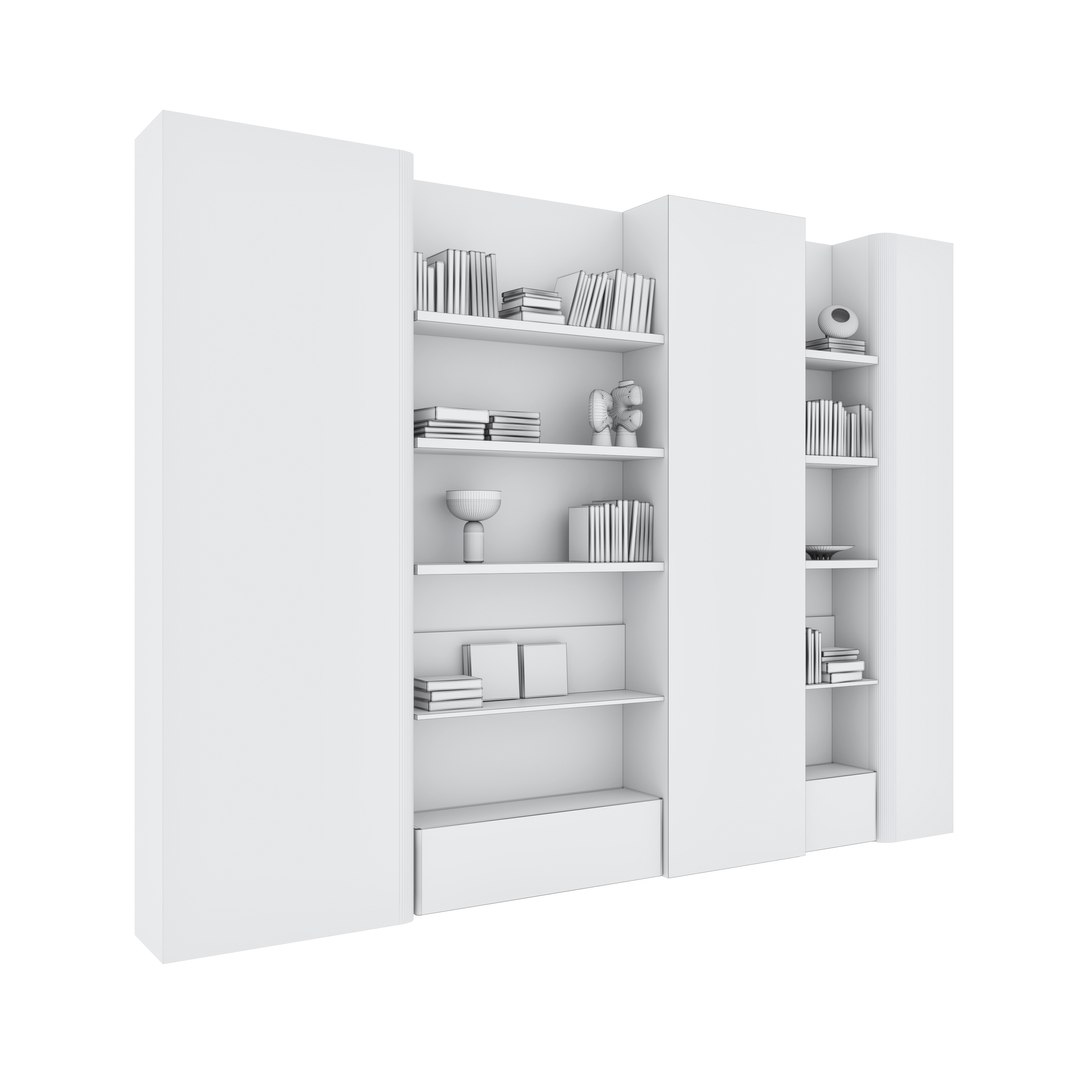 3D Bookcase set 10 model https://p.turbosquid.com/ts-thumb/FL/i0Jwno/3a/preview07/jpg/1683028145/1920x1080/fit_q87/45cbcc9ab575952b729567d23bbe859471b08b3c/preview07.jpg