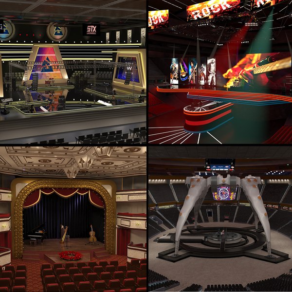 3D 4 in 1 Concert Stage Collections