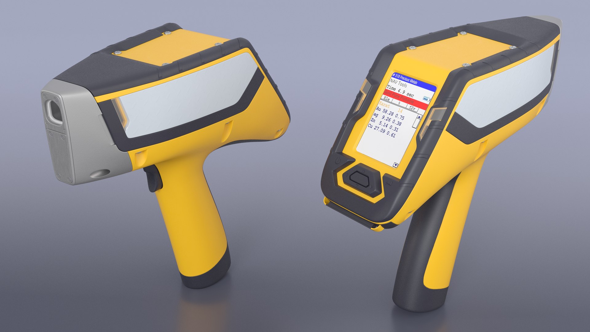 Handheld XRF Metal Analyzer Yellow 3D https://p.turbosquid.com/ts-thumb/FL/qQzZUT/Wv/handheld_xrf_metal_analyzer_yellow_004/jpg/1743173168/1920x1080/fit_q87/9e6da90e2d2e86dd40103eb582778980bcf43a01/handheld_xrf_metal_analyzer_yellow_004.jpg